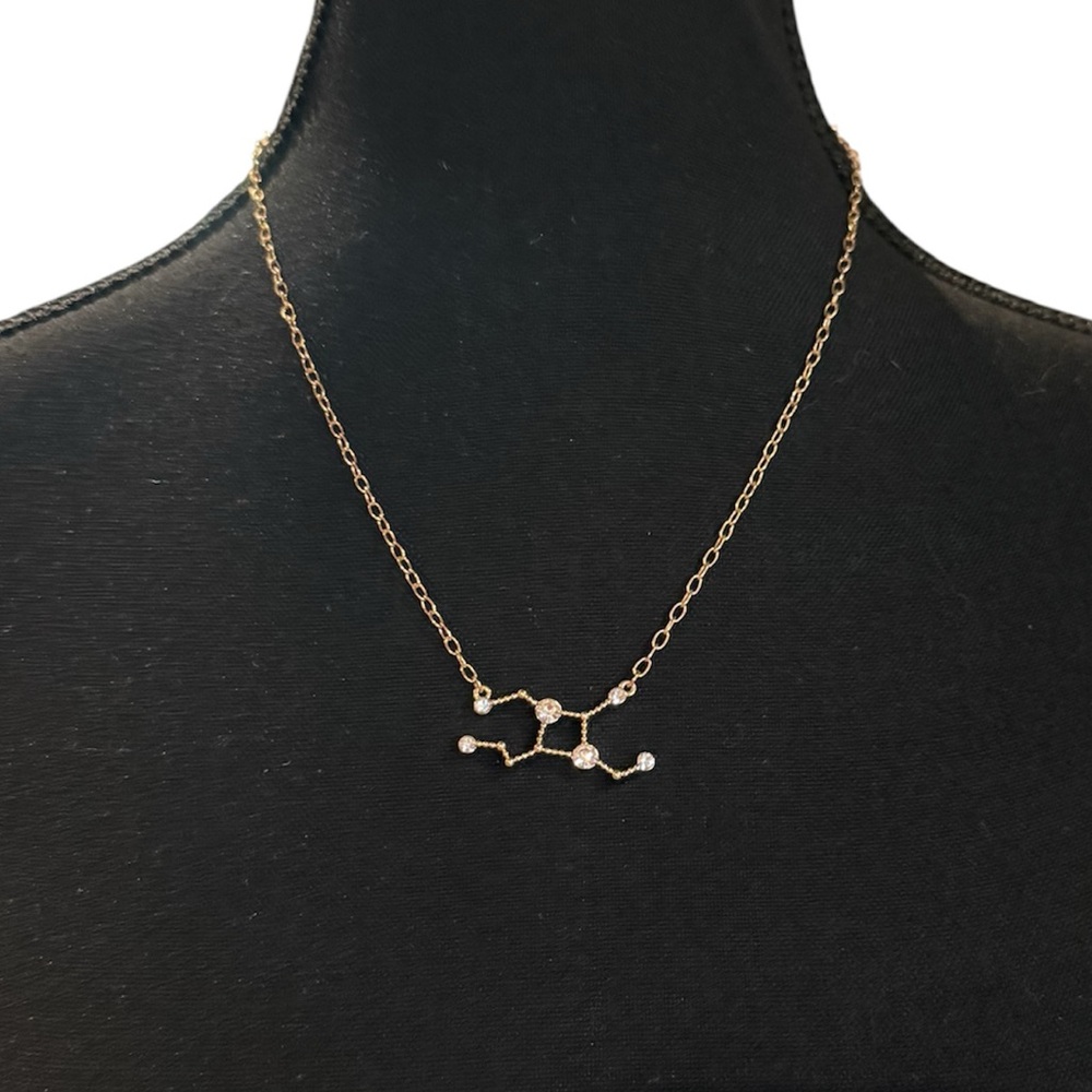 Virgo Zodiac Constellation Necklace Dainty Celestial Astrology Jewelry Gift